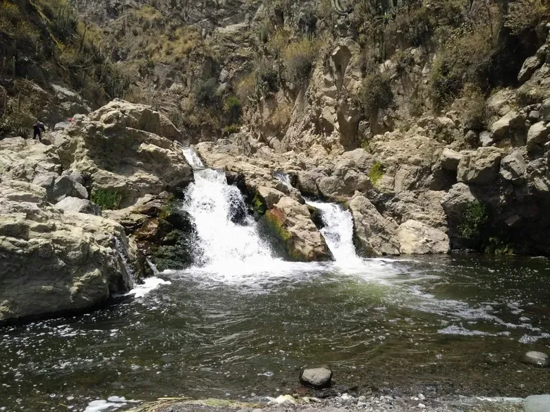 Hidden waterfall in the outskirts of Arequipa