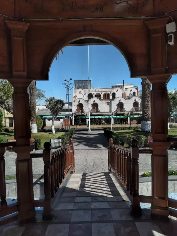 Gazebo in the main square of Characato