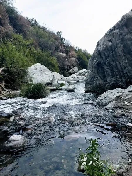 El curso de un rio en los alrededores de Arequipa